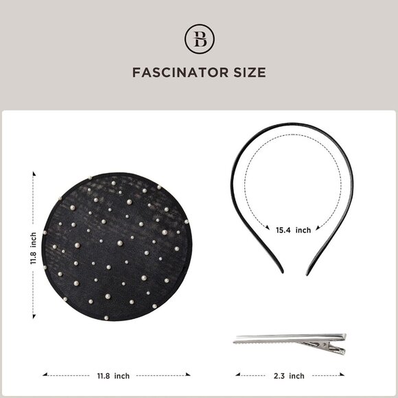 Fascinator Hat Women's Derby Headband Vintage 1950s for Wedding Tea Party - Picture 6 of 6